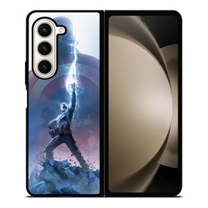 CAPTAIN AMERICA X THOR HAMMER Samsung Galaxy Z Fold 5 Case Cover CAPTAIN AMERICA X THOR HAMMER Samsung Galaxy Z Fold 5 Case Cover