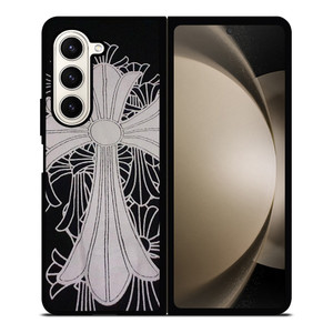 CHROME HEARTS GREY RIBBON Samsung Galaxy Z Fold 5 Case Cover CHROME HEARTS GREY RIBBON Samsung Galaxy Z Fold 5 Case Cover