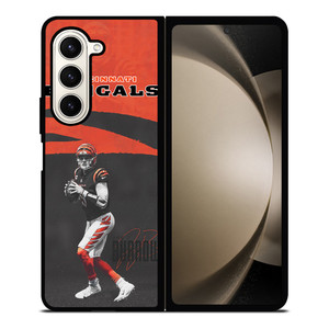 CINCINNATI BENGALS JOE BURROW NFL Samsung Galaxy Z Fold 5 Case Cover CINCINNATI BENGALS JOE BURROW NFL Samsung Galaxy Z Fold 5 Case Cover