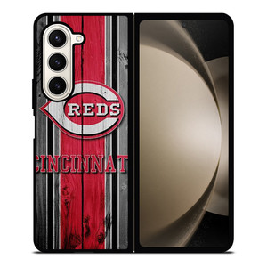 CINCINNATI REDS WOOD LOGO Samsung Galaxy Z Fold 5 Case Cover CINCINNATI REDS WOOD LOGO Samsung Galaxy Z Fold 5 Case Cover