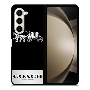 COACH NEW YORK LOGO Samsung Galaxy Z Fold 5 Case Cover COACH NEW YORK LOGO Samsung Galaxy Z Fold 5 Case Cover