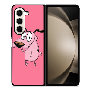 COURAGE THE COWARDLY DOG CARTOON PINK Samsung Galaxy Z Fold 5 Case Cover COURAGE THE COWARDLY DOG CARTOON PINK Samsung Galaxy Z Fold 5 Case Cover