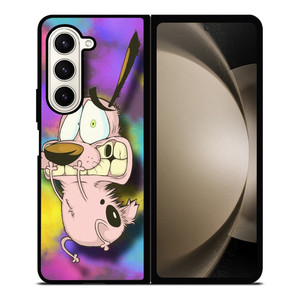 COURAGE THE COWARDLY DOG FUNNY Samsung Galaxy Z Fold 5 Case Cover COURAGE THE COWARDLY DOG FUNNY Samsung Galaxy Z Fold 5 Case Cover