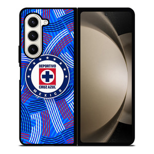 DEPORTIVO CRUZ AZUL MEXICO FOOTBALL ABSTRACT Samsung Galaxy Z Fold 5 Case Cover