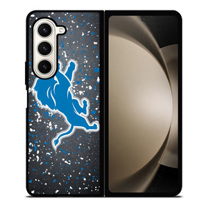DETROIT LIONS FOOTBALL NFL SPLASHED LOGO Samsung Galaxy Z Fold 5 Case Cover DETROIT LIONS FOOTBALL NFL SPLASHED LOGO Samsung Galaxy Z Fold 5 Case Cover