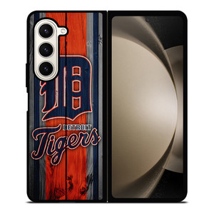 DETROIT TIGERS FOOTBALL WOOD LOGO Samsung Galaxy Z Fold 5 Case Cover DETROIT TIGERS FOOTBALL WOOD LOGO Samsung Galaxy Z Fold 5 Case Cover