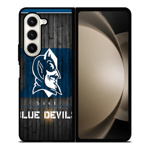 DUKE BLUE DEVILS BASKETBALL WOODEN LOGO Samsung Galaxy Z Fold 5 Case Cover