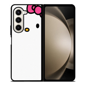 HELLO KITTY FLAT ILLUSTRATION WHITE Samsung Galaxy Z Fold 5 Case Cover