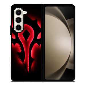 HORDE WORLD OF WARCRAFT BLACK LOGO Samsung Galaxy Z Fold 5 Case Cover