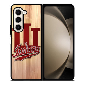 INDIANA HOOSIERS WOOD LOGO Samsung Galaxy Z Fold 5 Case Cover