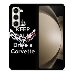 KEEP CALM AND DRIVE CORVETTE Samsung Galaxy Z Fold 5 Case Cover