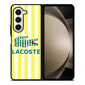 LACOSTE YELLOW STRIPE Samsung Galaxy Z Fold 5 Case Cover