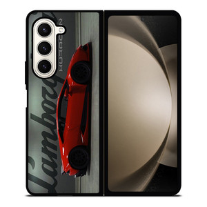 LAMBORGHINI HURACAN RED LOGO Samsung Galaxy Z Fold 5 Case Cover