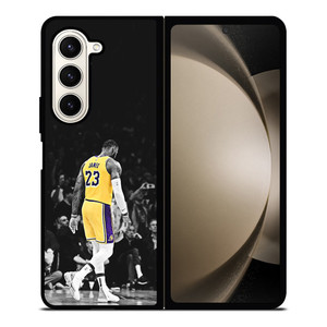 LEBRON JAMES LA LAKERS BLACK WHITE Samsung Galaxy Z Fold 5 Case Cover LEBRON JAMES LA LAKERS BLACK WHITE Samsung Galaxy Z Fold 5 Case Cover