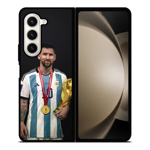 LIONEL MESSI WORLD CUP CHAMPIONS Samsung Galaxy Z Fold 5 Case Cover