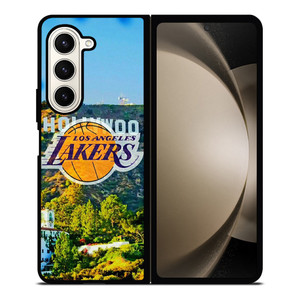 LOS ANGELES LAKERS HOLLYWOOD SIGN Samsung Galaxy Z Fold 5 Case Cover