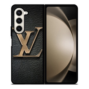 LOUIS VUITTON GOLD LEATHER Samsung Galaxy Z Fold 5 Case Cover