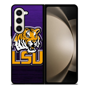 LSU TIGERS WOOD EMBLEM Samsung Galaxy Z Fold 5 Case Cover LSU TIGERS WOOD EMBLEM Samsung Galaxy Z Fold 5 Case Cover
