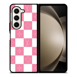 LV LOUIS VUITTON CHECKERED PINK Samsung Galaxy Z Fold 5 Case Cover LV LOUIS VUITTON CHECKERED PINK Samsung Galaxy Z Fold 5 Case Cover