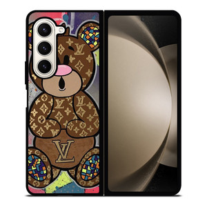 LV LOUIS VUITTON TEDDY BEAR Samsung Galaxy Z Fold 5 Case Cover