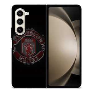 MANCHESTER UNITED FC BLACK LOGO Samsung Galaxy Z Fold 5 Case Cover