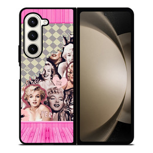 MARILYN MONROE PINK COLLAGE Samsung Galaxy Z Fold 5 Case Cover MARILYN MONROE PINK COLLAGE Samsung Galaxy Z Fold 5 Case Cover