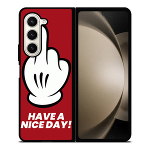 MICKEY MOUSE HAVE A NICE DAY Samsung Galaxy Z Fold 5 Case Cover MICKEY MOUSE HAVE A NICE DAY Samsung Galaxy Z Fold 5 Case Cover