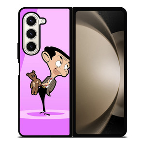 MR BEAN AND TEDDY BEAR CARTOON Samsung Galaxy Z Fold 5 Case Cover