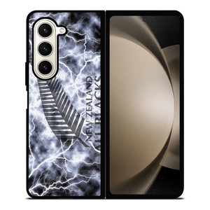 NEW ZEALAND ALL BLACK LIGHTNING LOGO Samsung Galaxy Z Fold 5 Case Cover NEW ZEALAND ALL BLACK LIGHTNING LOGO Samsung Galaxy Z Fold 5 Case Cover