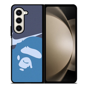 NIKE BAPE BLUE Samsung Galaxy Z Fold 5 Case Cover