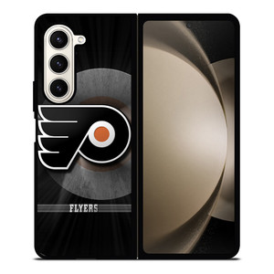 PHILADELPHIA FLYERS METAL EMBLEM Samsung Galaxy Z Fold 5 Case Cover