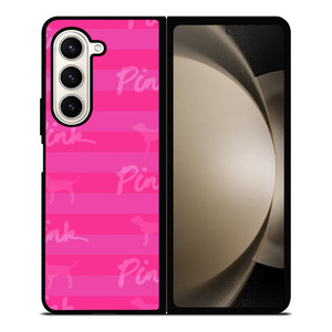 PINK NATION LUXE DOG STRIPE Samsung Galaxy Z Fold 5 Case Cover