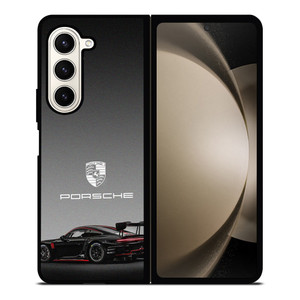 PORSCHE 911 GT3 RS BLACK Samsung Galaxy Z Fold 5 Case Cover