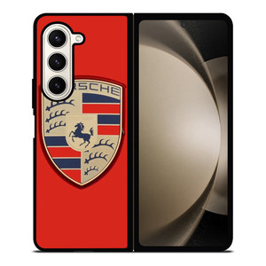 PORSCHE RED EMBLEM Samsung Galaxy Z Fold 5 Case Cover