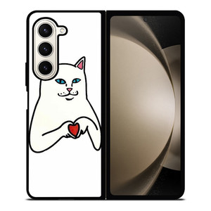 RIPNDIP CAT LOVE SIGN Samsung Galaxy Z Fold 5 Case Cover