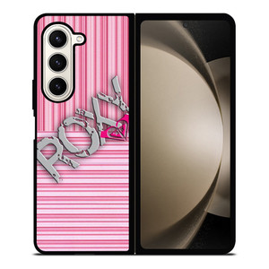 ROXY PINK STRIPE EMBLEM Samsung Galaxy Z Fold 5 Case Cover