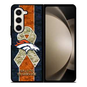 SALUTE TO SERVICE DENVER BRONCOS Samsung Galaxy Z Fold 5 Case Cover