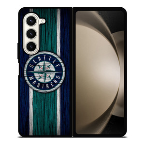 SEATTLE MARINERS WOODEN STRIPE LOGO Samsung Galaxy Z Fold 5 Case Cover