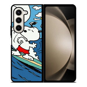 SNOOPY THE PEANUTS SURFING CARTOON Samsung Galaxy Z Fold 5 Case Cover