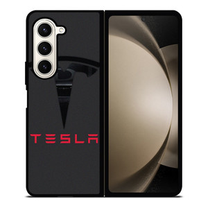 TESLA SILHOUETTE LOGO ICON Samsung Galaxy Z Fold 5 Case Cover