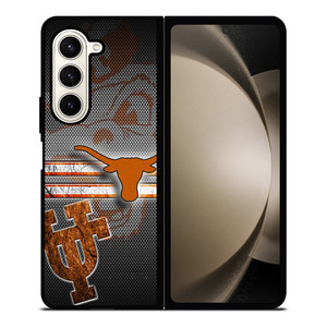 TEXAS LONGHORNS METAL SYMBOL Samsung Galaxy Z Fold 5 Case Cover