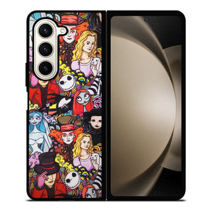TIM BURTON HORROR MOVIE COLLAGE Samsung Galaxy Z Fold 5 Case Cover