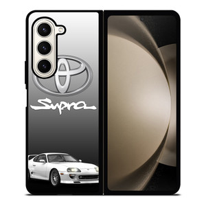 TOYOTA SUPRA CAR WHITE EMBLEM Samsung Galaxy Z Fold 5 Case Cover
