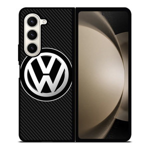 VW VOLKSWAGEN BLACK CARBON Samsung Galaxy Z Fold 5 Case Cover