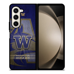 WASHINGTON HUSKIES LOGO METAL Samsung Galaxy Z Fold 5 Case Cover