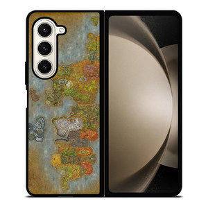 WORLD OF WARCRAFT GAMES MAP Samsung Galaxy Z Fold 5 Case Cover