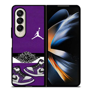 AIR JORDAN PURPLE LOGO Samsung Galaxy Z Fold 4 Case Cover