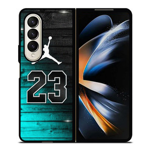AIR JORDAN WOOD BLUE LOGO Samsung Galaxy Z Fold 4 Case Cover AIR JORDAN WOOD BLUE LOGO Samsung Galaxy Z Fold 4 Case Cover