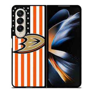 ANAHEIM DUCKS USA FLAG Samsung Galaxy Z Fold 4 Case Cover ANAHEIM DUCKS USA FLAG Samsung Galaxy Z Fold 4 Case Cover