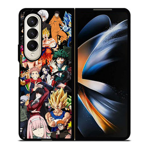 ANIME CARTOON CROSSOVER COLLAGE Samsung Galaxy Z Fold 4 Case Cover ANIME CARTOON CROSSOVER COLLAGE Samsung Galaxy Z Fold 4 Case Cover